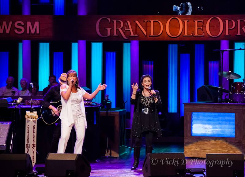 Sherry Lynn and Crystal Gayle duet at Grand Ole Opry Nashville